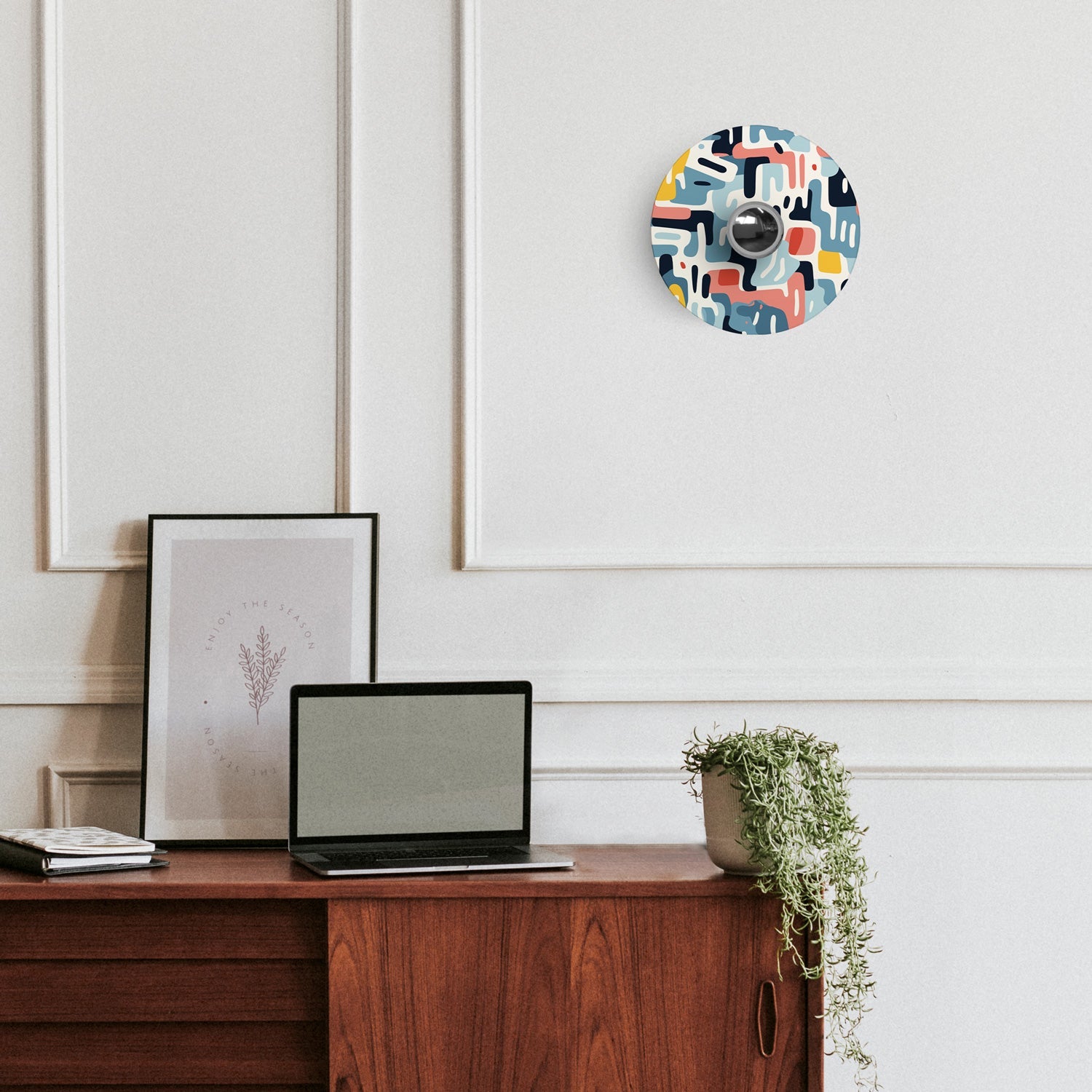 Lampada da parete o soffitto con paralume a disegni geometrici 'Kaleidoscope' Geometria 1 - Waterproof IP44