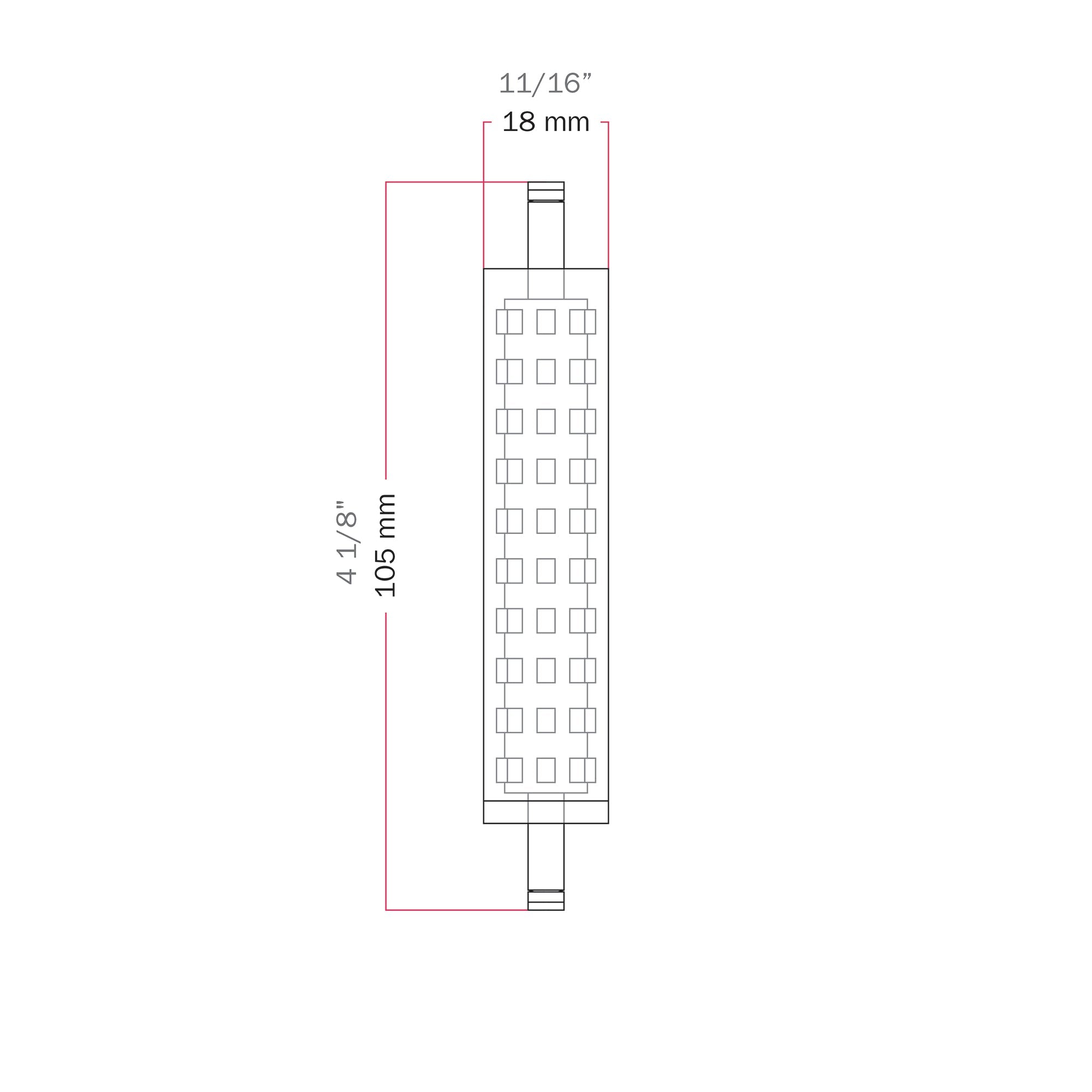 Lampadina modulo LED 24V 2W - Marina