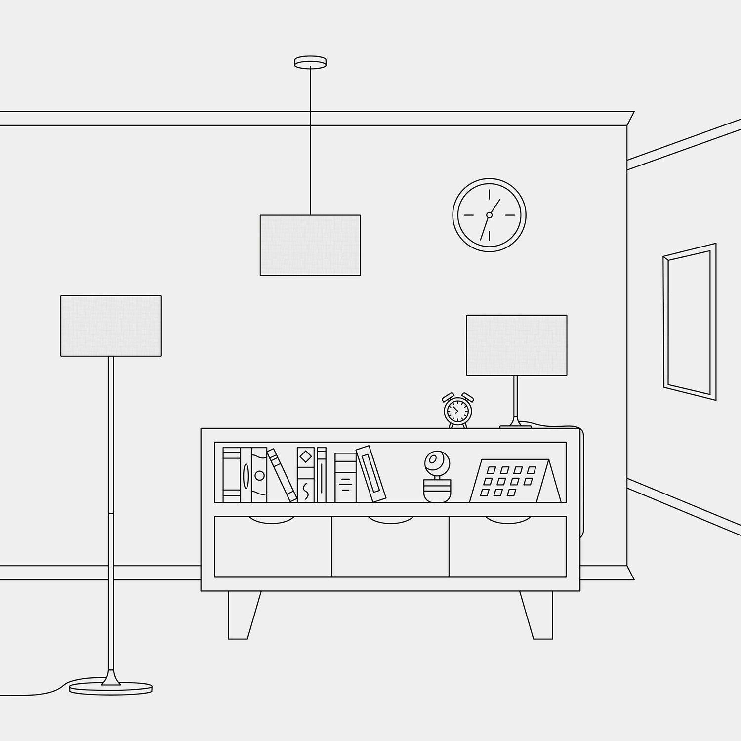 Paralume Cilindro L in tessuto con attacco E27 - Made in Italy - Lino Crudo