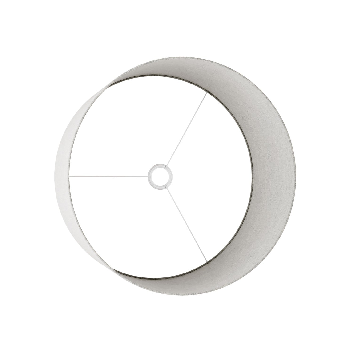 Paralume Cilindro XL in tessuto con attacco E27 - Made in Italy - Lana Grigio Chiaro