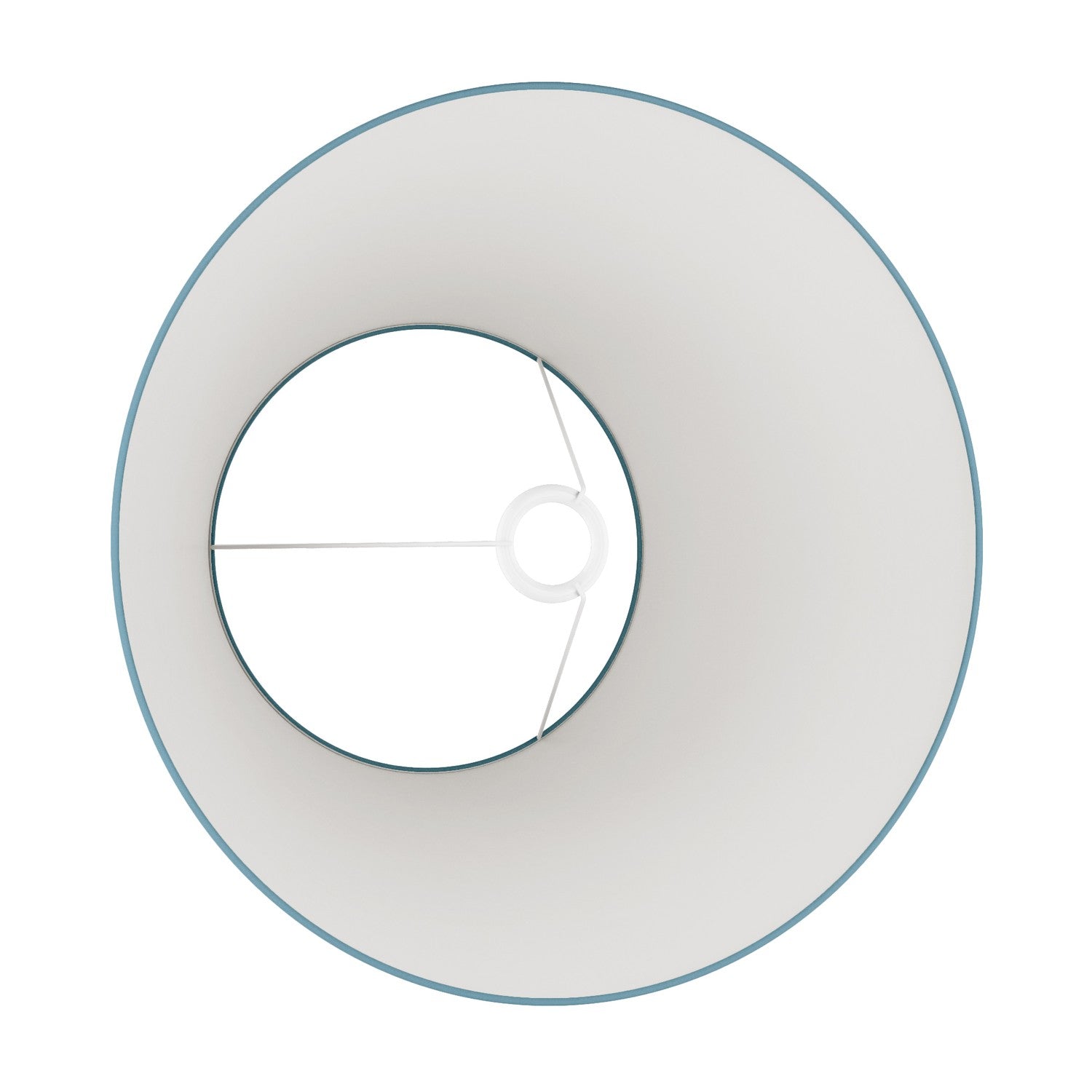 Paralume Impero L per lampada da tavolo o applique con attacco E27 - Made in Italy - Teletta Azzurro