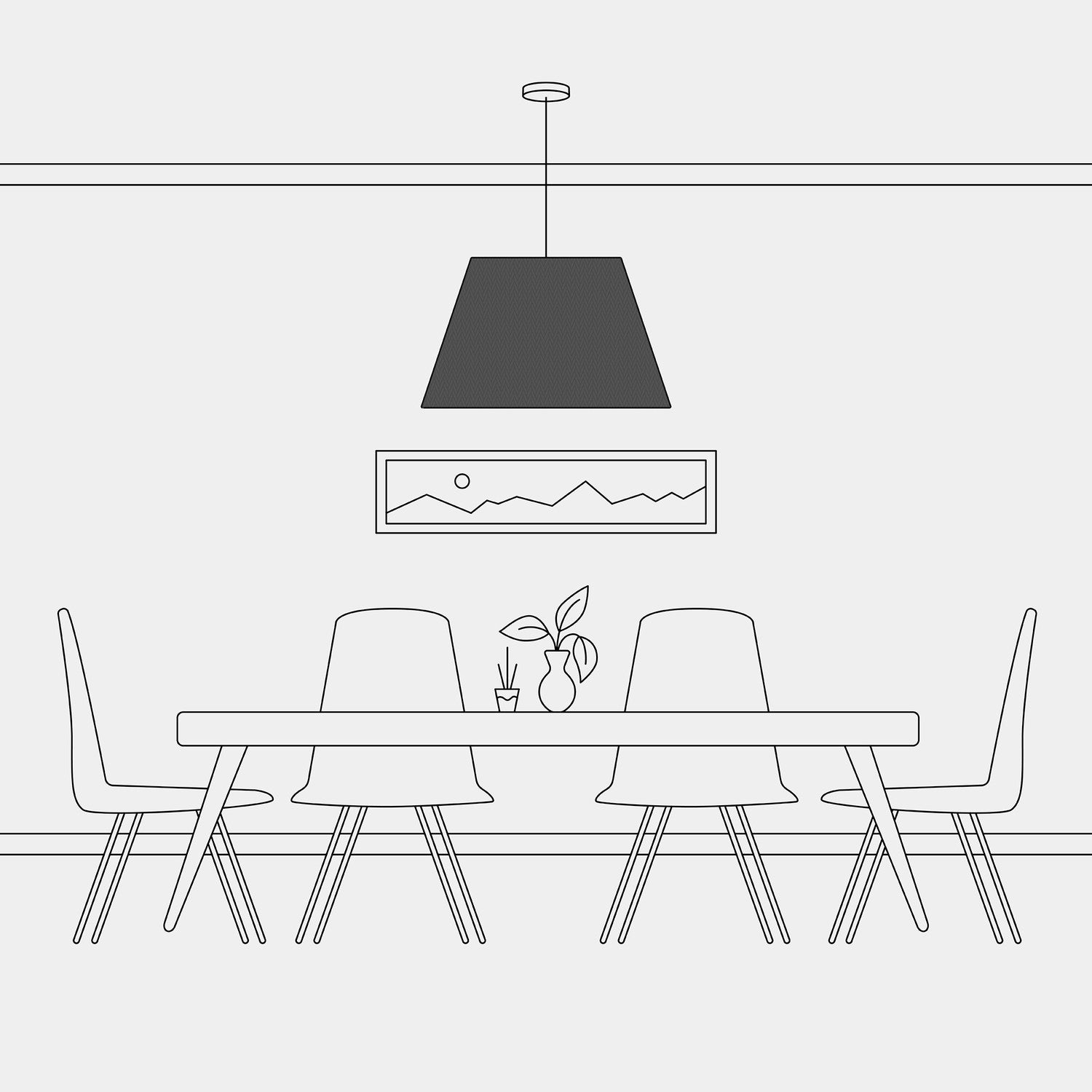 Paralume Impero L per sospensione con attacco E27 - Made in Italy - Teletta Antracite