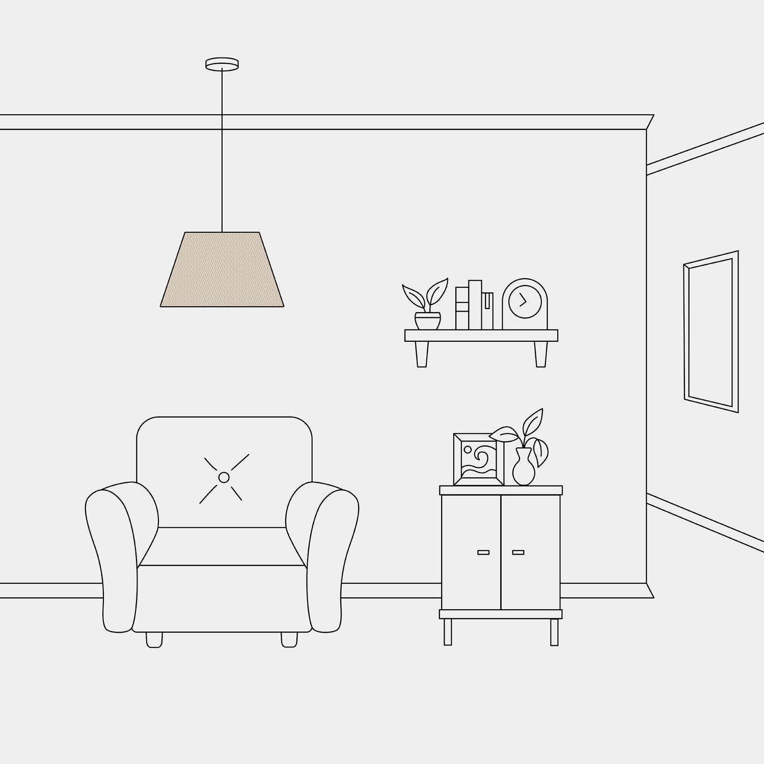 Paralume Impero M per sospensione con attacco E27 - Made in Italy - Arenal Tortora