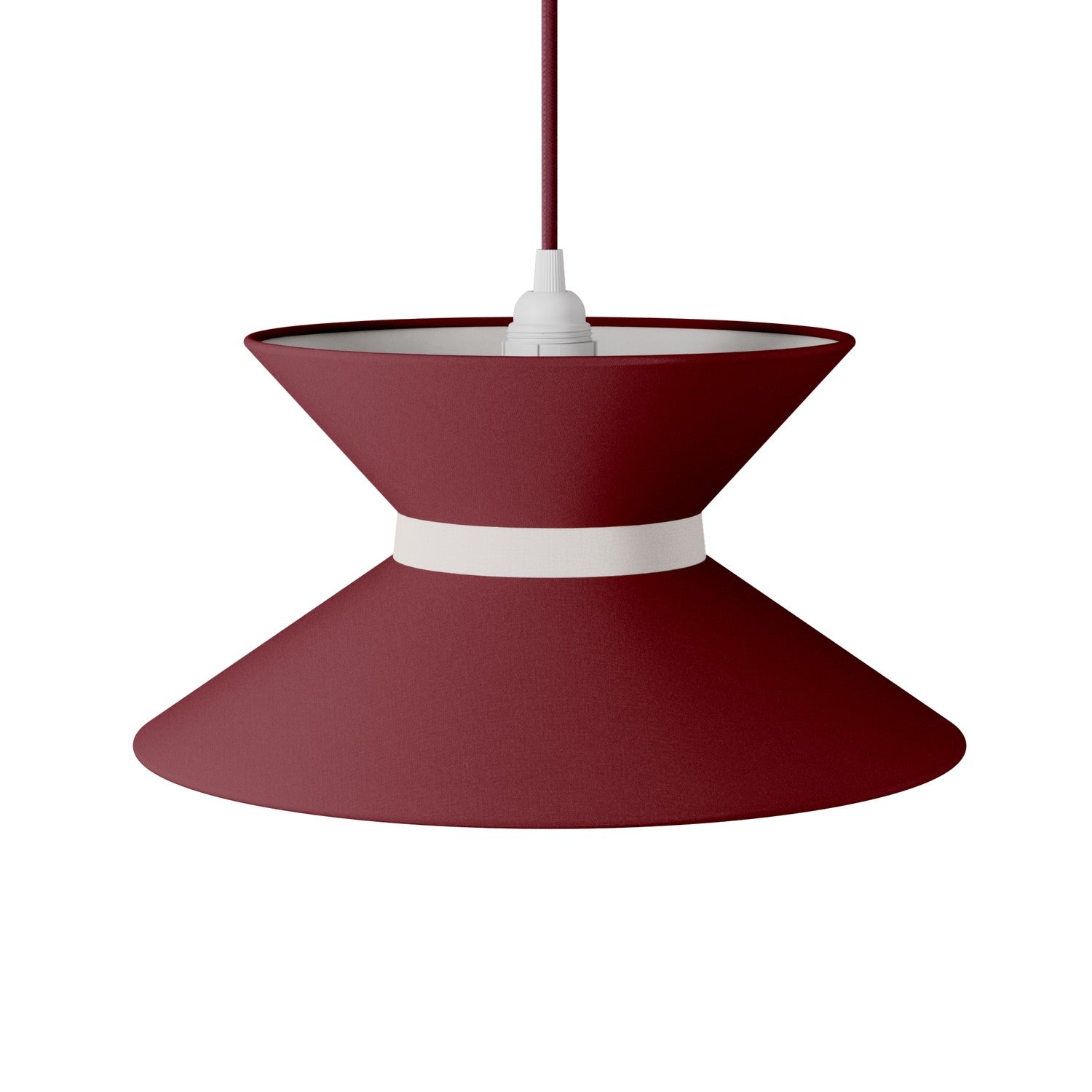 Paralume in tessuto Clessidra per lampada a sospensione - Arenal Bordeaux Arenal sabbia