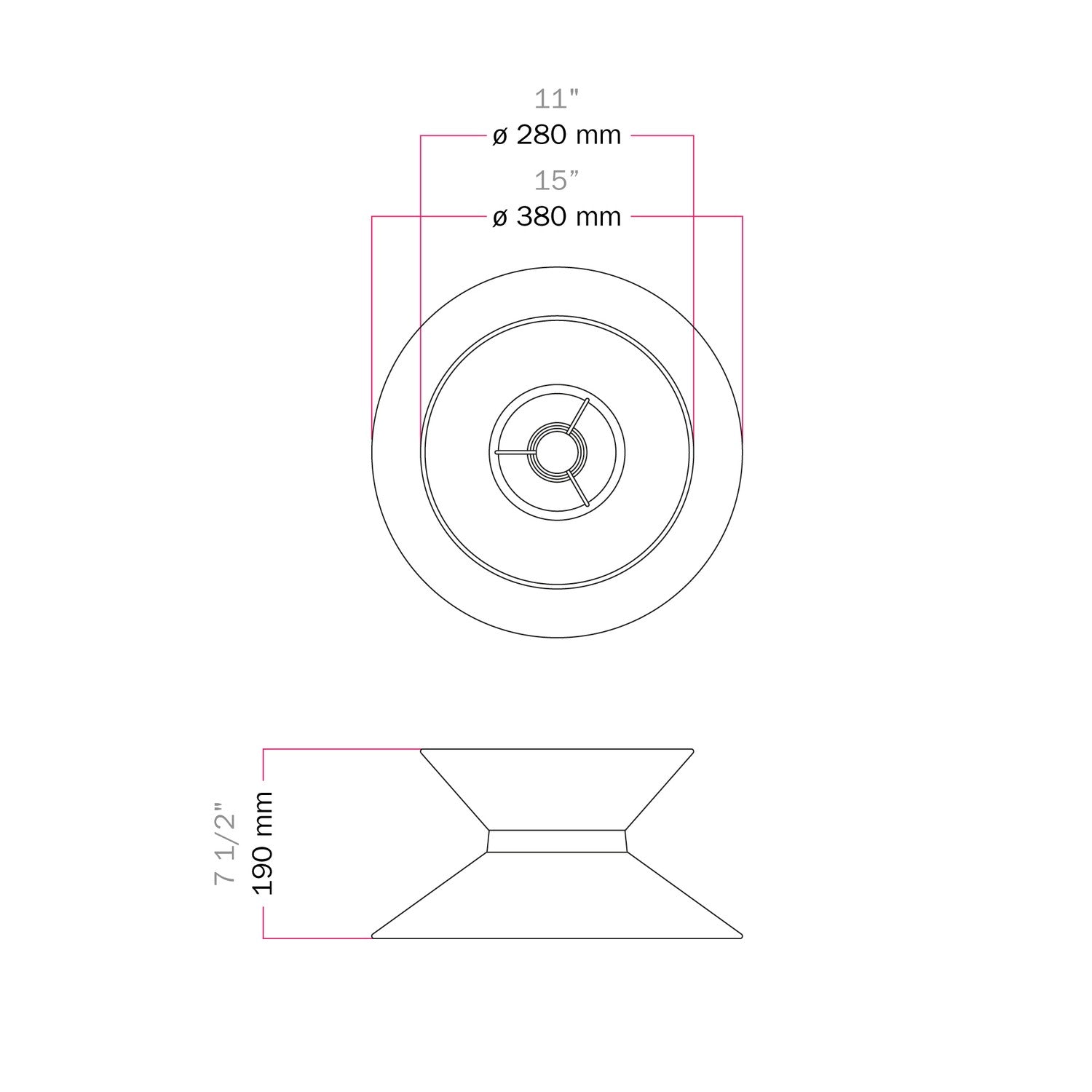 Paralume in tessuto Clessidra per lampada a sospensione - Lana Marrone Lana sabbia