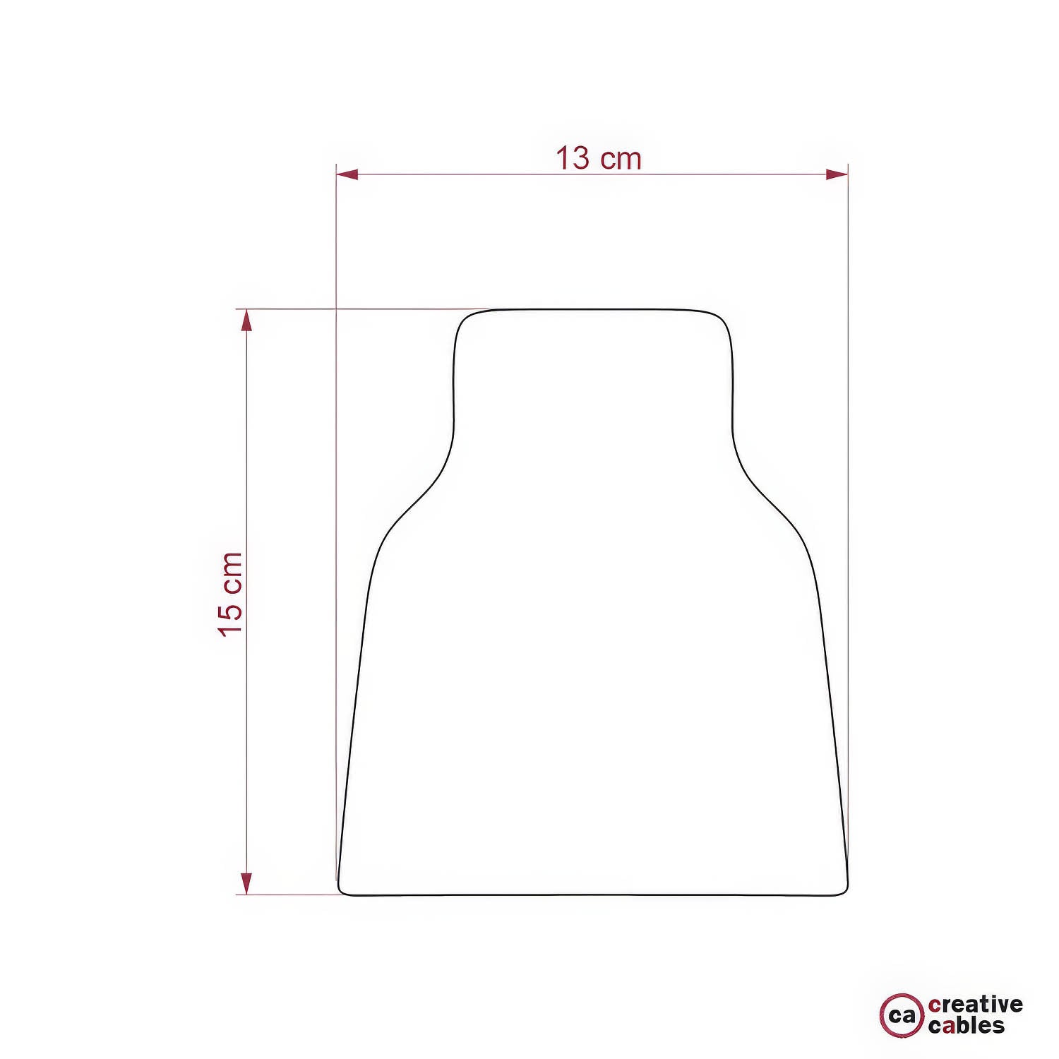 Paralume Vaso in ceramica, collezione Materia - Made in Italy - Lavagna