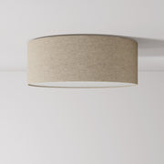 Plafoniera in tessuto Medium Slim - Made in Italy - Lana Beige