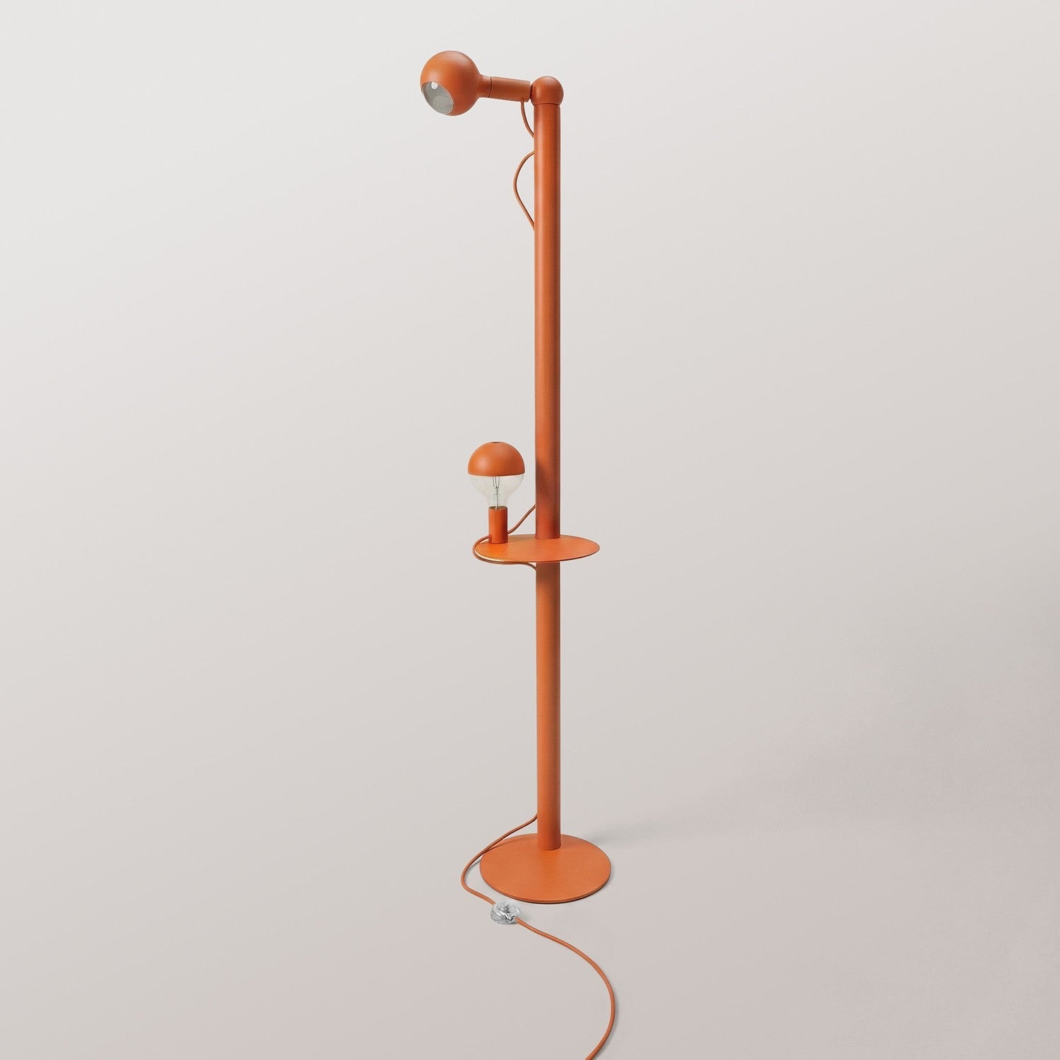 Rocco XXL - Lampada da terra con lampadina Maria e Camo - Arancio