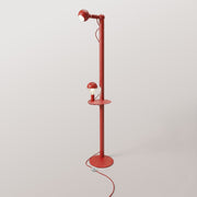 Rocco XXL - Lampada da terra con lampadina Maria e Camo - Rosso