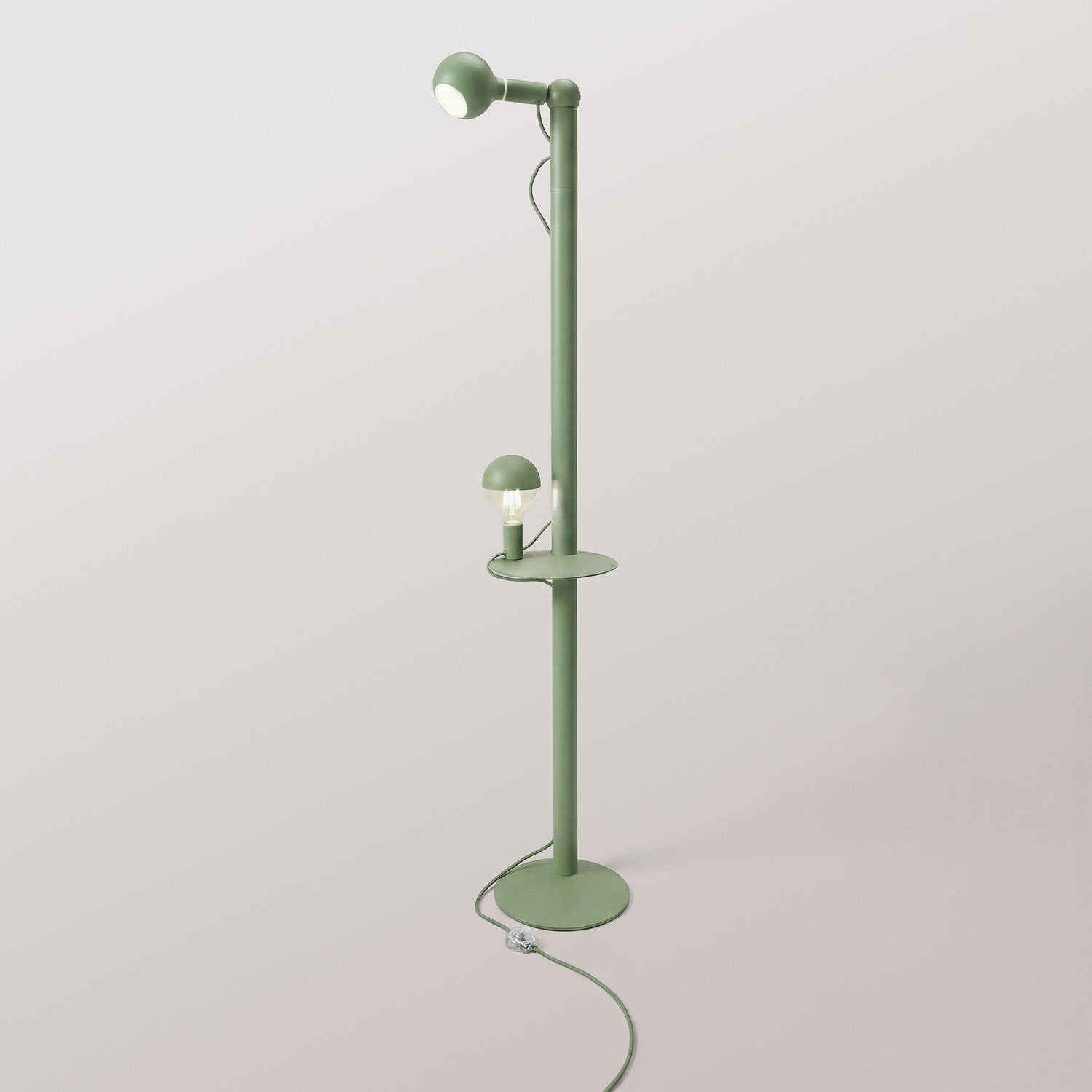 Rocco XXL - Lampada da terra con lampadina Maria e Camo - Verde