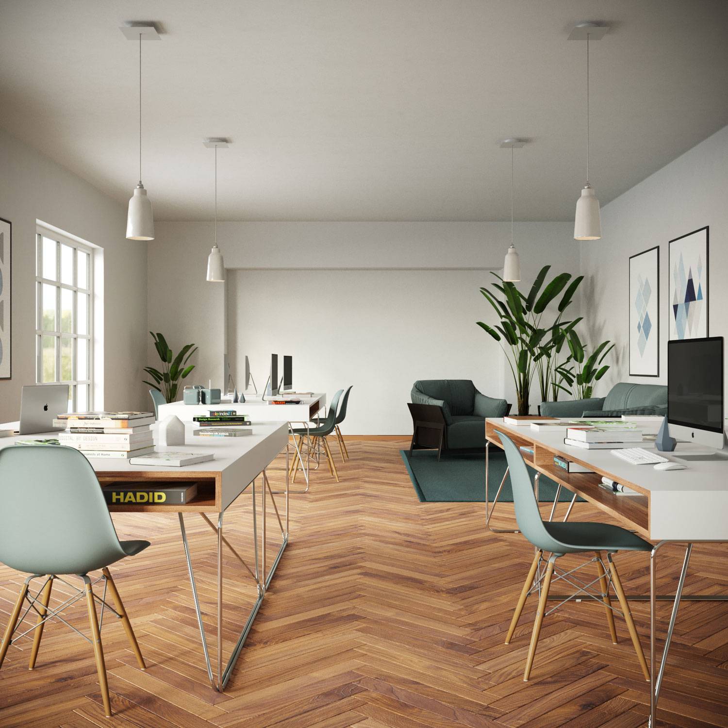 Rosone Rose-One quadrato, 200 mm con 1 foro e 4 fori laterali - Nero opaco Bianco