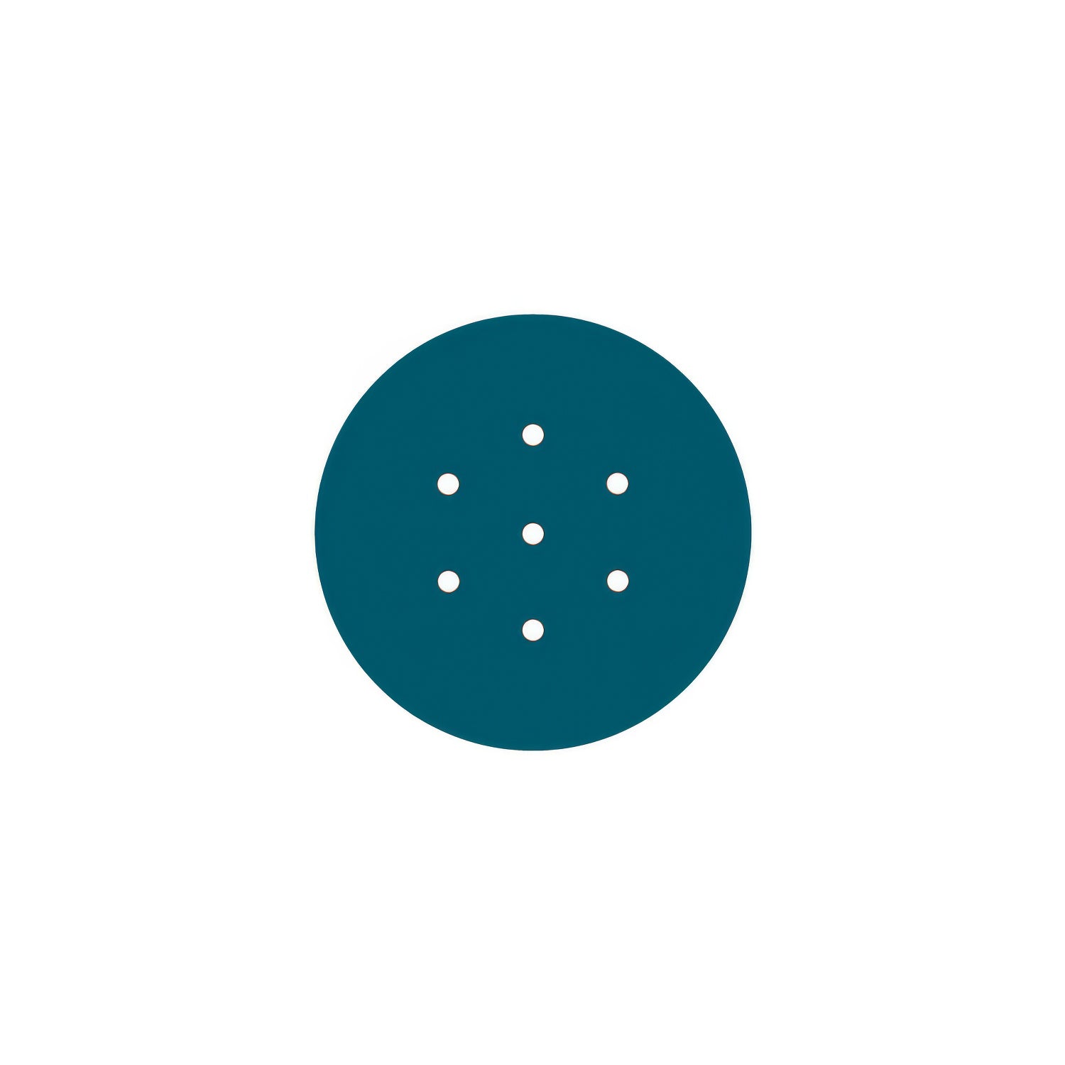 Rosone Rose-One rotondo, diametro 200 mm con 7 fori e 4 fori laterali - Petrolio Bianco