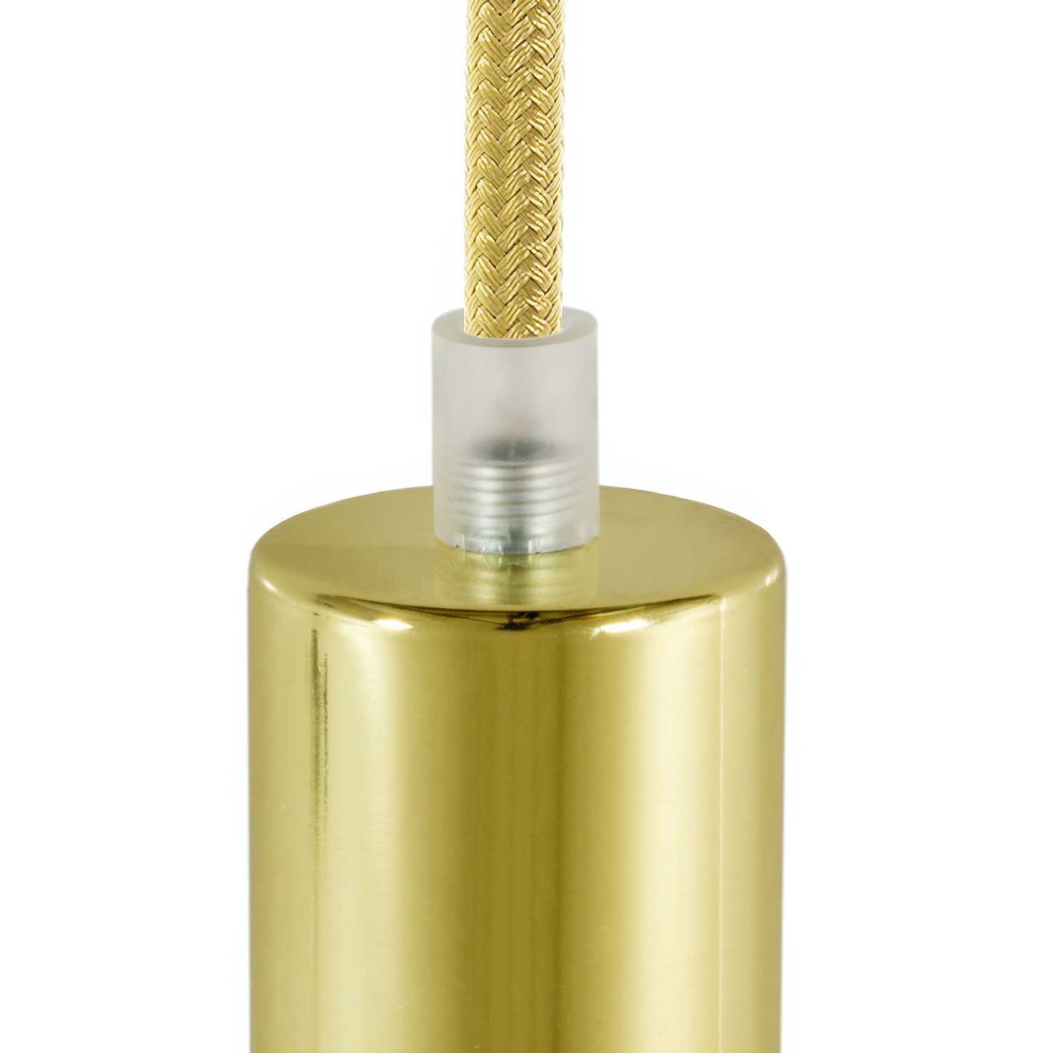 Serracavo cilindrico in plastica completo di tige, dado e rondella - Trasparente