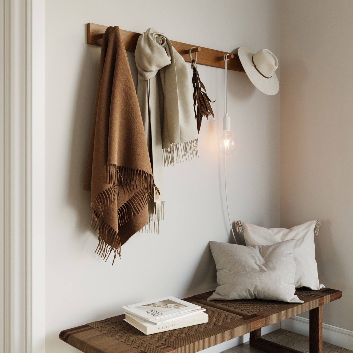 Snake Lampada in silicone con interruttore e spina - Bianco