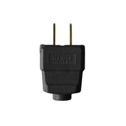 Spina americana a 2 poli - omologata UL - Nero