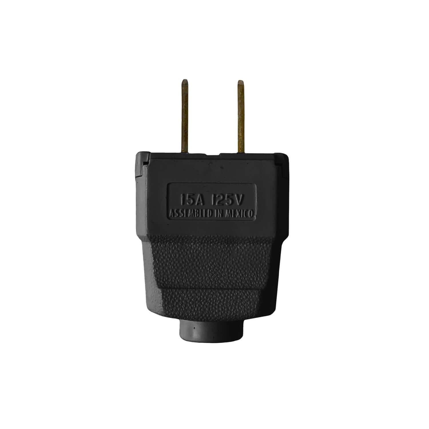 Spina americana a 2 poli - omologata UL - Nero